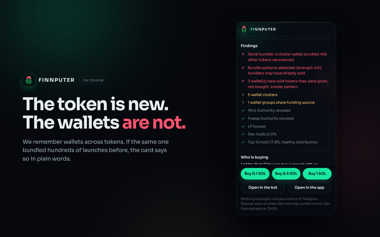 Wallet history on the card